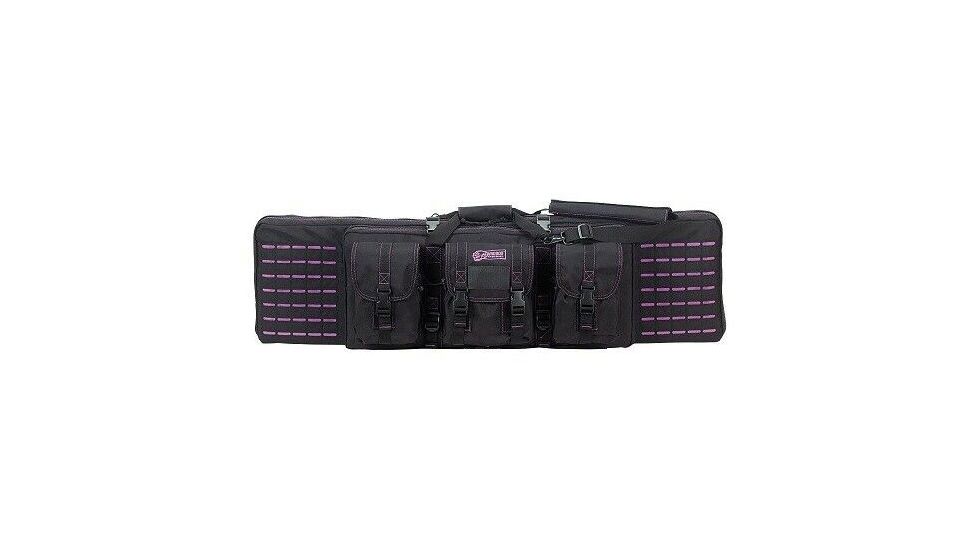 Voodoo Tactical 42in Padded Weapons Case w/Die Cut MOLLE, Gray/Purple, 42in, 15-7619160000
