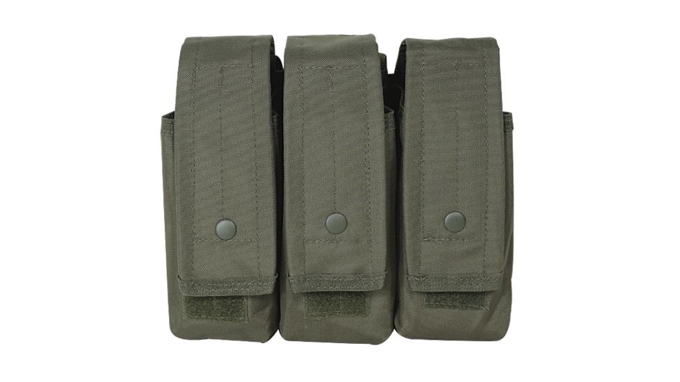 Voodoo Tactical M-4/AK47 Mag Pouch - Triple, Olive Drab - 20-817504000