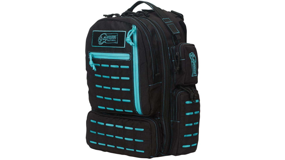 Voodoo Tactical Mini Tobago Cargo Pack w/Die Cut MOLLE, Black/Teal, 15-0058162000