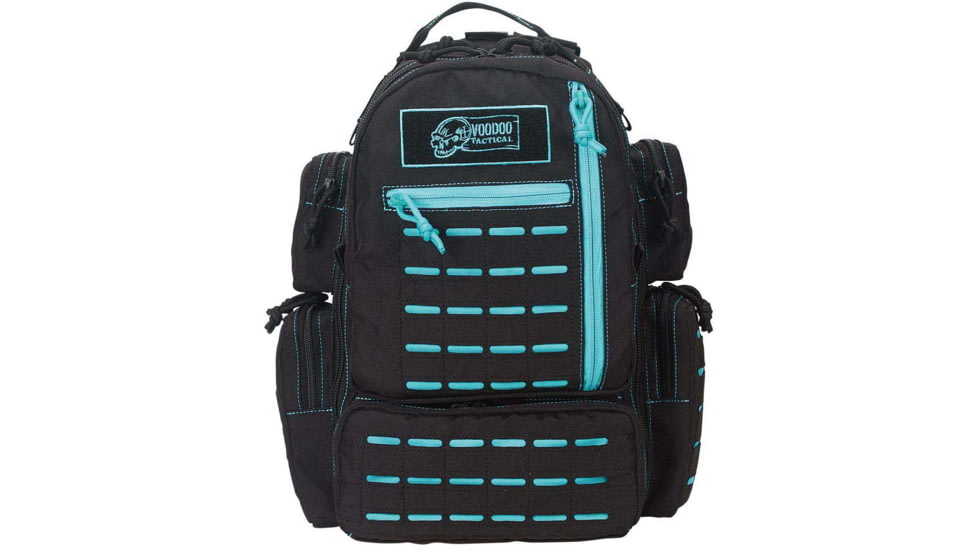 Voodoo Tactical Mini Tobago Pack w/Die Cut MOLLE, Black/Teal, 15-0058162000