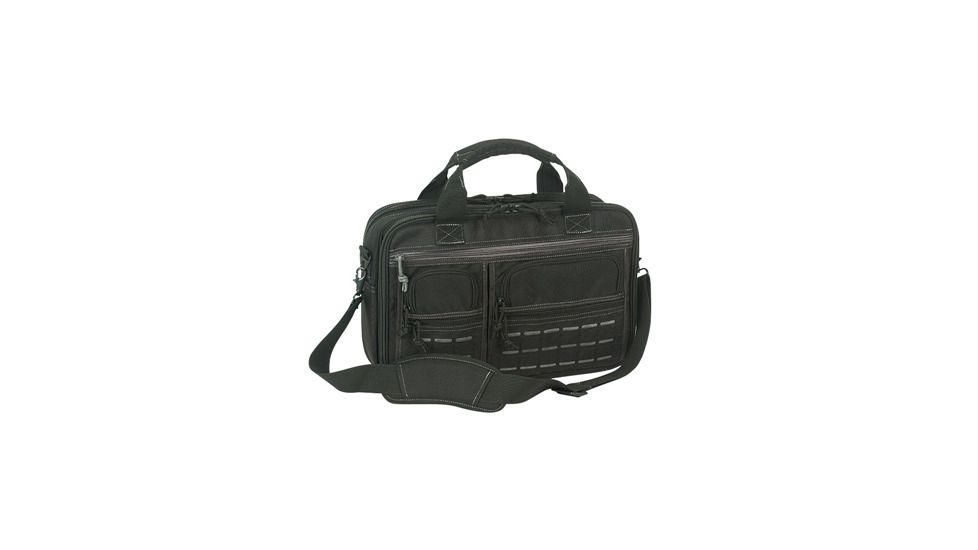 Voodoo Tactical Executive Pro-Ops Briefcase w/Die Cut MOLLE, Compact, Black/Gray, 20-9090108001