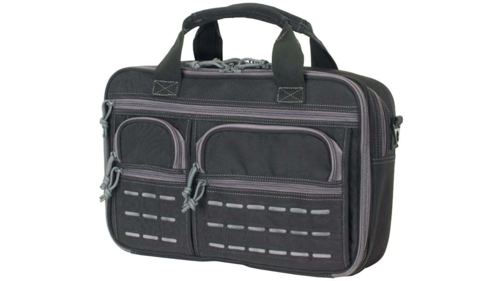 Voodoo Tactical Executive Pro-Ops Briefcase w/Die Cut MOLLE, Standard, Black/Gray, 20-9090108002