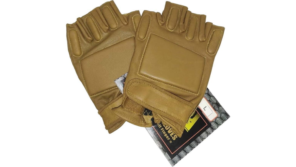 Voodoo Tactical Rapid Rapel Gloves-Half Finger - Mens, Coyote, Medium, 06-8185007093
