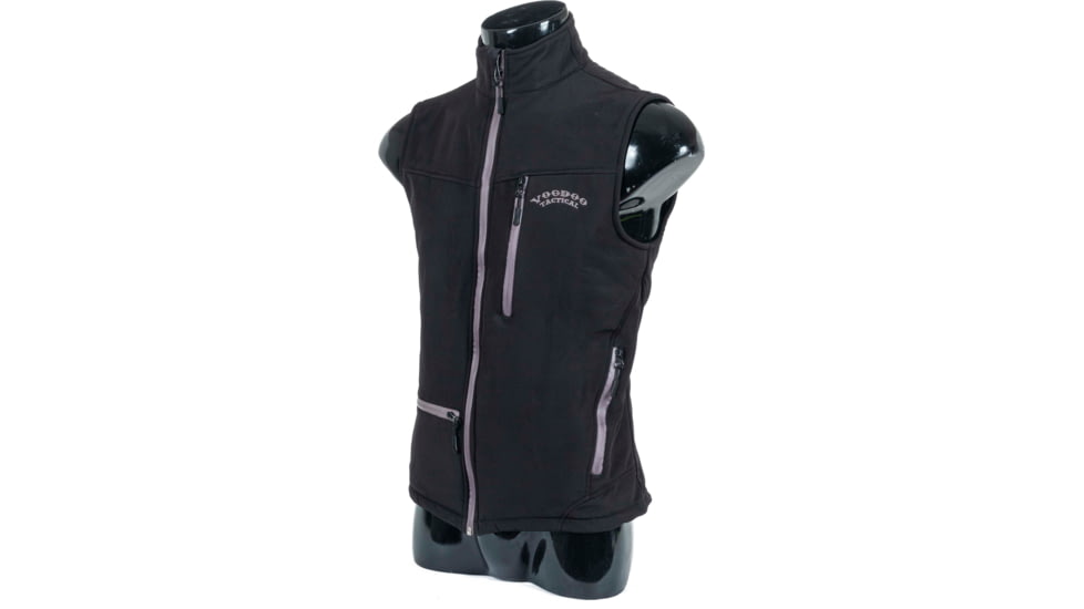 Voodoo Tactical Softshell Zip Front Vest w/Logo - Men's, Black, Extra Large, 01-5000001096