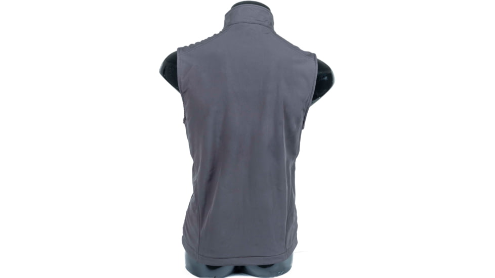 Voodoo Tactical Softshell Zip Front Vest w/Voodoo Logo - Mens, Gray, Small, 01-5000014092