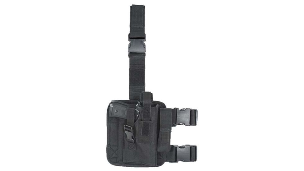 Voodoo Tactical Tactical Drop Leg Holster, Universal, Right Hand, Black, 20-0052001001