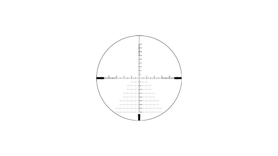 Vortex Diamondback 4-16x44 mm Rifle Scope, 30 mm Tube, First Focal Plane, Black, Hard Anodized, Non-Illuminated EBR-2C MOA Reticle, MOA Adjustment, DBK-10026