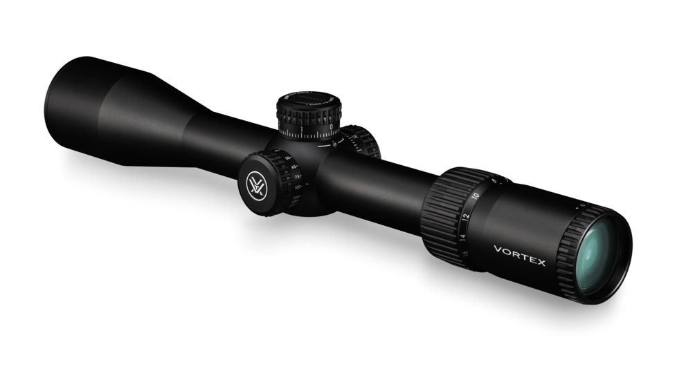 Vortex Diamondback 4-16x44 mm Rifle Scope, 30 mm Tube, First Focal Plane, Black, Hard Anodized, Non-Illuminated EBR-2C MRAD Reticle, Mil Rad Adjustment, DBK-10027