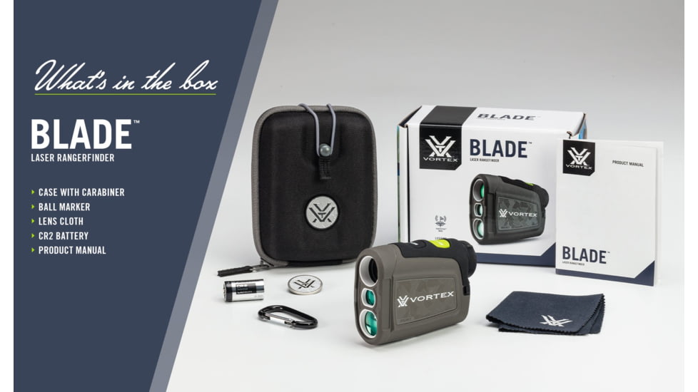 Vortex 6x Blade Golf Laser Rangefinder, Brown/Tan, 6.25x4.75x3, LRF-BLADE