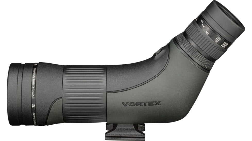 Vortex Crossfire HD 12-36x50 Spotting Scope, Angled, Green, CF-50A