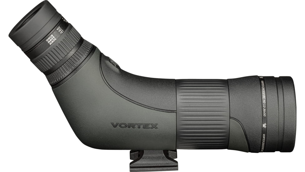 Vortex Crossfire HD 12-36x50 Spotting Scope, Angled, Green, CF-50A