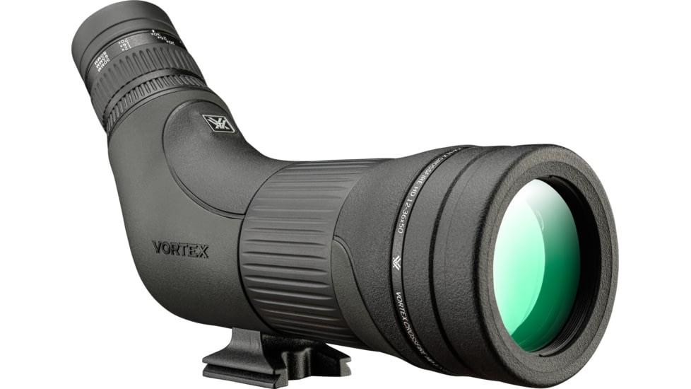 Vortex Crossfire HD 12-36x50 Spotting Scope, Angled, Green, CF-50A