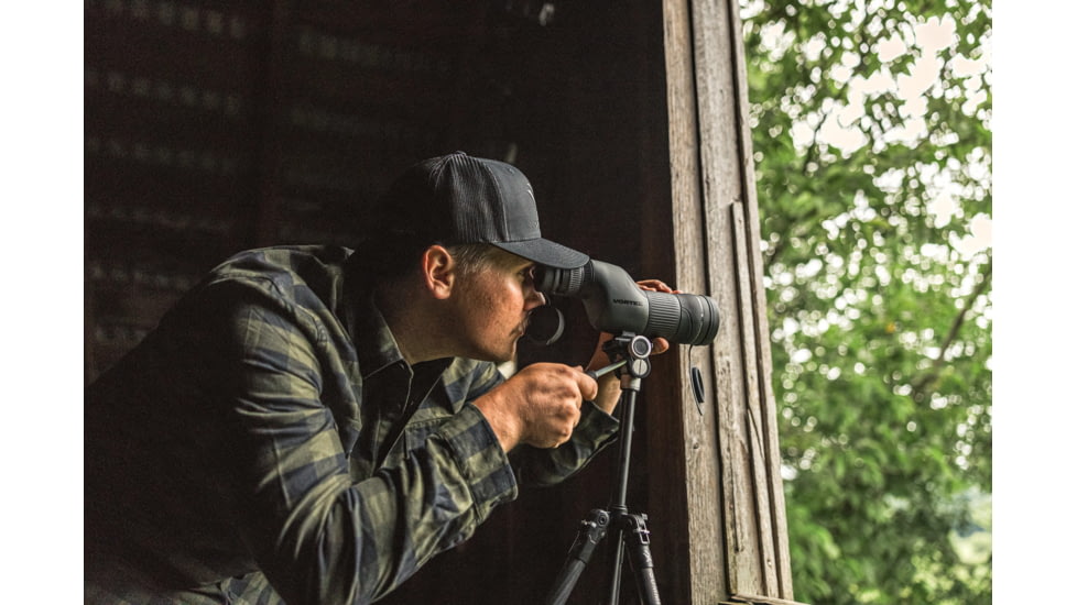 Vortex Crossfire HD 12-36x50 Spotting Scope, Straight, Green, CF-50S