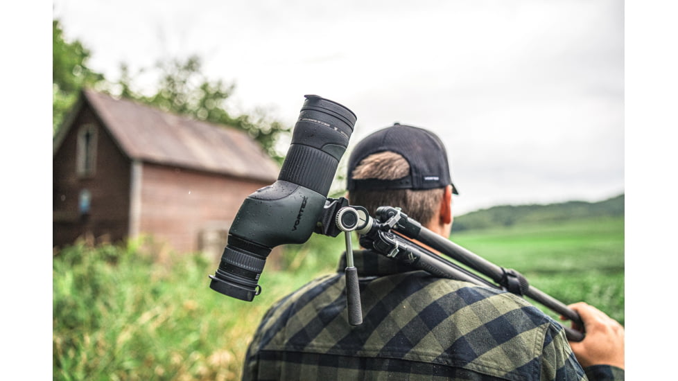 Vortex Crossfire HD 12-36x50 Spotting Scope, Straight, Green, CF-50S