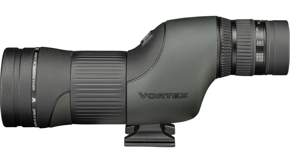 Vortex Crossfire HD 12-36x50 Spotting Scope, Straight, Green, CF-50S