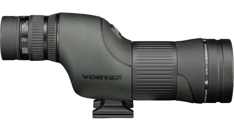 Vortex Crossfire HD 12-36x50 Spotting Scope, Straight, Green, CF-50S