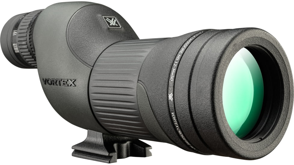 Vortex Crossfire HD 12-36x50 Spotting Scope, Straight, Green, CF-50S