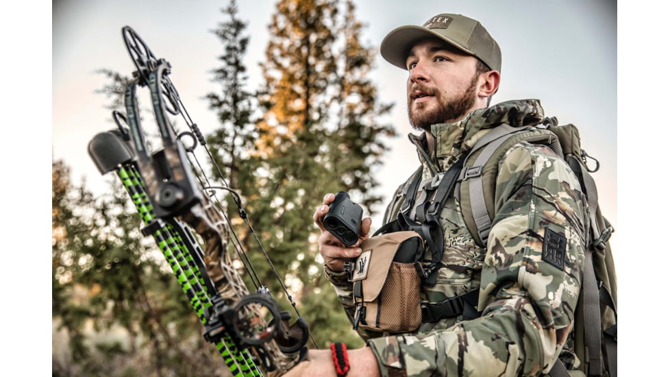 Vortex Crossfire HD 1400 5x21mm Laser Rangefinder, Green/Black, LRF-CF1400