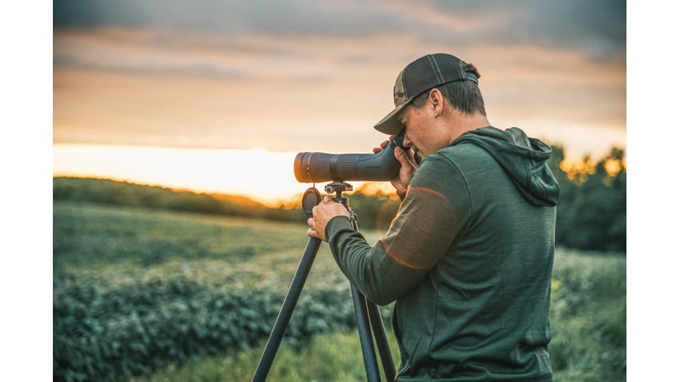 Vortex Crossfire HD 16-48x65 Spotting Scope, Angled, Green, CF-65A