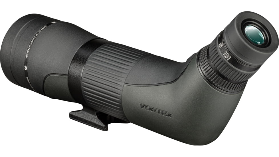 Vortex Crossfire HD 16-48x65 Spotting Scope, Angled, Green, CF-65A