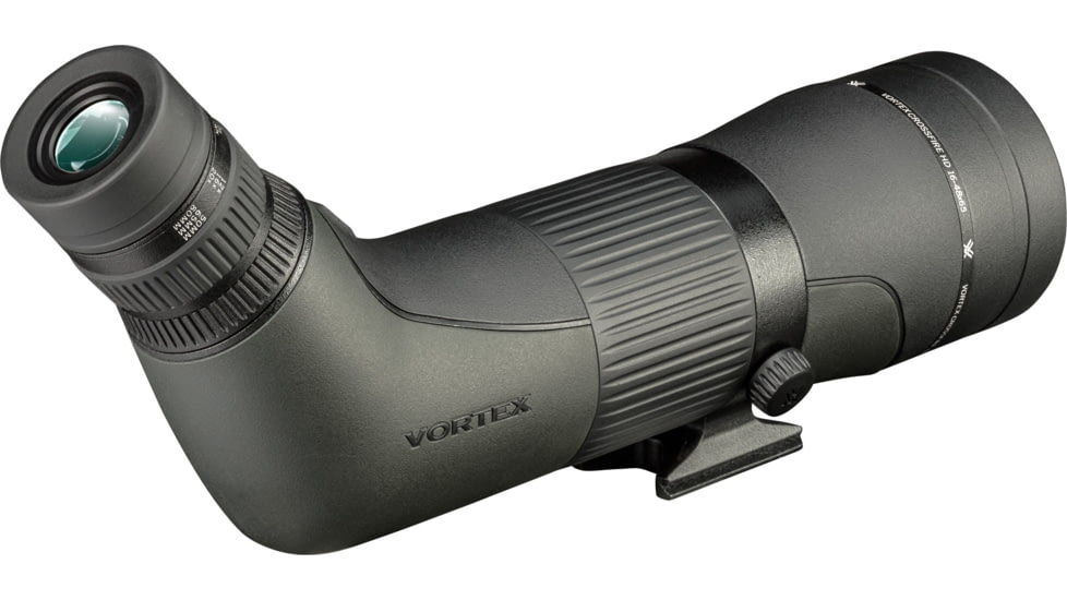 Vortex Crossfire HD 16-48x65 Spotting Scope, Angled, Green, CF-65A