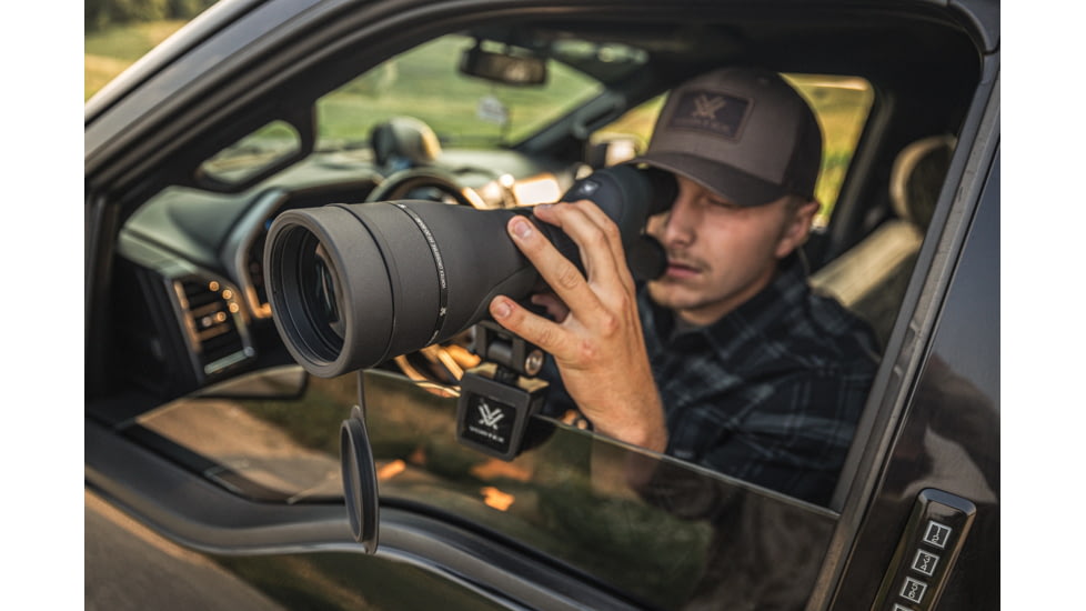 Vortex Crossfire HD 20-60x80 Spotting Scope, Straight, Green, CF-80S