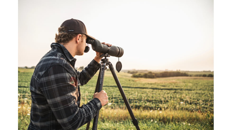 Vortex Crossfire HD 20-60x80 Spotting Scope, Straight, Green, CF-80S