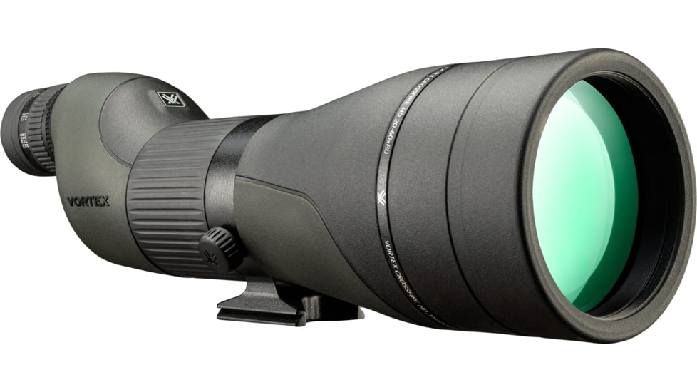 Vortex Crossfire HD 20-60x80 Spotting Scope, Straight, Green, CF-80S