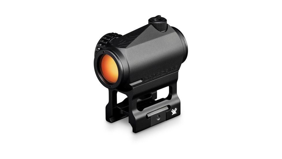 Vortex Crossfire II 2 MOA Reflex Red Dot Sight, 1x22mm, Red Dot Reticle, Anodized Matte, Black, CF-RD2