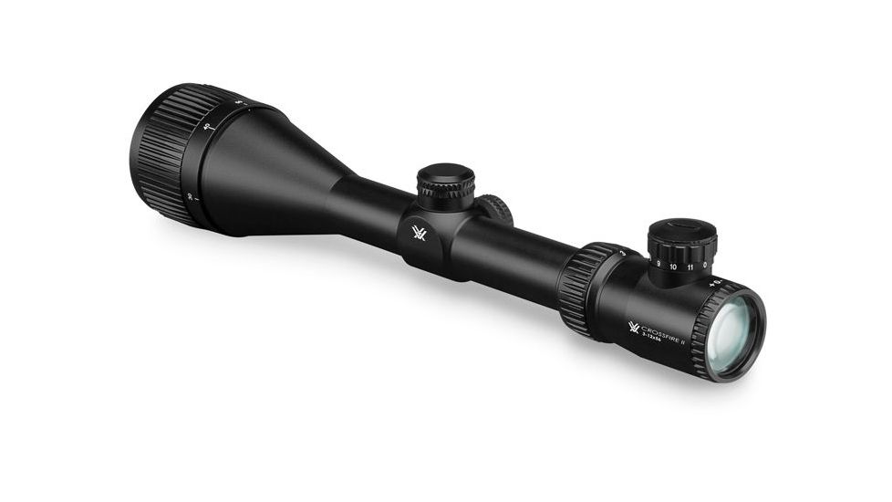 Vortex Crossfire II Hog Hunter 3-12x56 mm Rifle Scope, 30 mm Tube, Second Focal Plane, Black, Hard Anodized, Red V-Brite Reticle, MOA Adjustment, CF2-31049