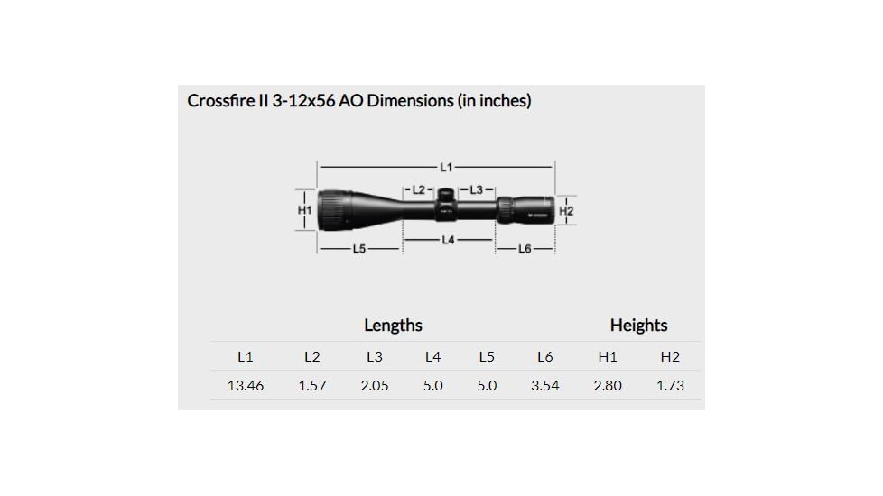 Vortex Crossfire II Hog Hunter 3-12x56mm Rifle Scope, 30mm Tube, Second Focal Plane, Black, Hard Anodized, Red V-Brite Reticle, MOA Adjustment, CF2-31049