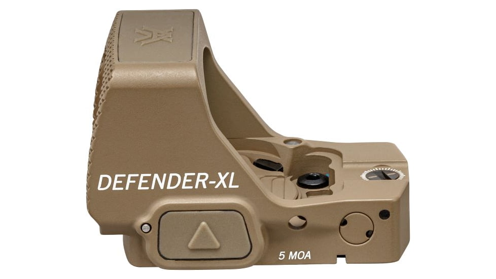 Vortex Defender-XL 1x25mm Micro Reflex Red Dot Sight, 5 MOA, Tan, DFXL-MRD5-T