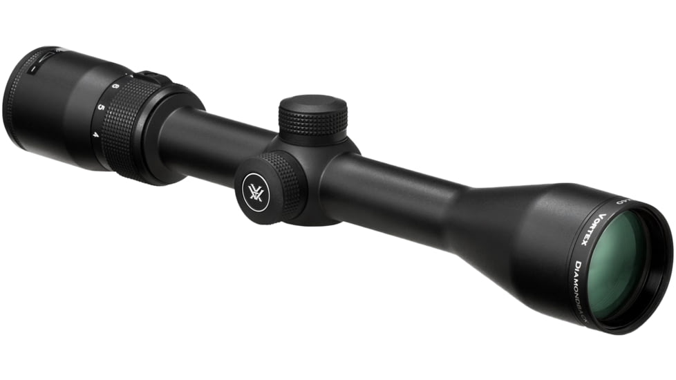 Vortex Diamondback 4-12x40mm Rifle Scope, 1 in Tube, Second Focal Plane, Black, Hard Anodized, Non-Illuminated Dead-Hold BDC Reticle, MOA Adjustment, DBK-04-BDC