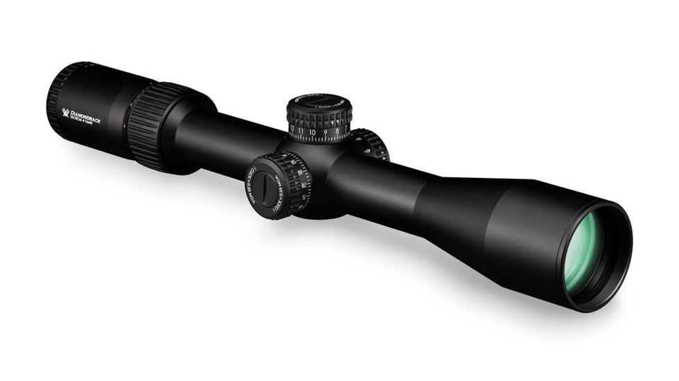 Vortex Diamondback 4-16x44mm Rifle Scope, 30mm Tube, First Focal Plane, Black, Hard Anodized, Non-Illuminated EBR-2C MOA Reticle, MOA Adjustment, DBK-10026
