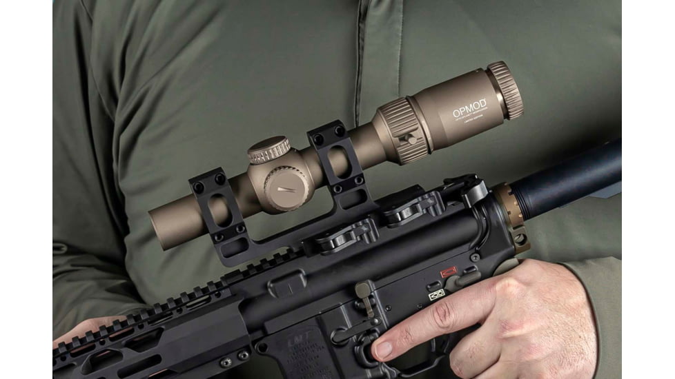 Vortex OPMOD Strike Eagle Rifle Scope, 1-8x24mm, 30mm Tube, Second Focal Plane, AR-BDC3 Reticle, FDE, SE-1824-2-OP