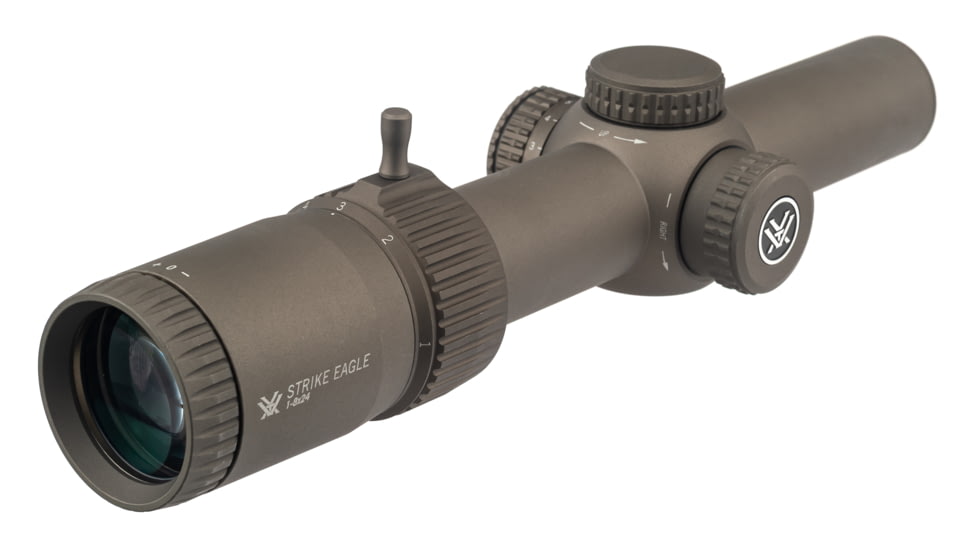 Vortex OPMOD Strike Eagle Rifle Scope, 1-8x24mm, 30mm Tube, Second Focal Plane, AR-BDC3 Reticle, FDE, SE-1824-2-OP