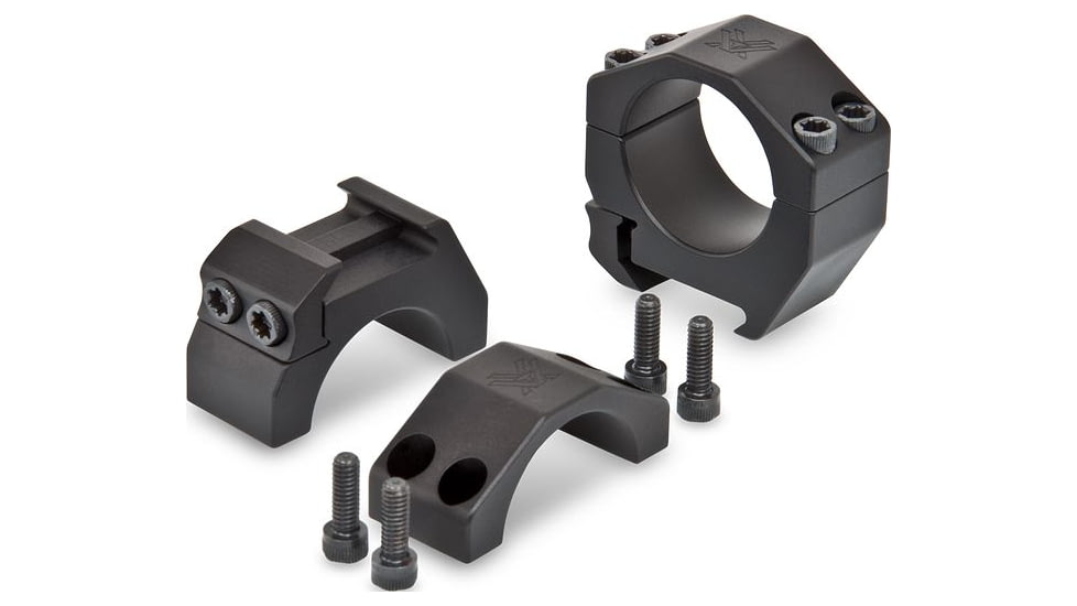 Vortex Precision Matched Rifle Scope Rings, 30 mm Tube, Low - 0.87 in, Black, PMR-30-87