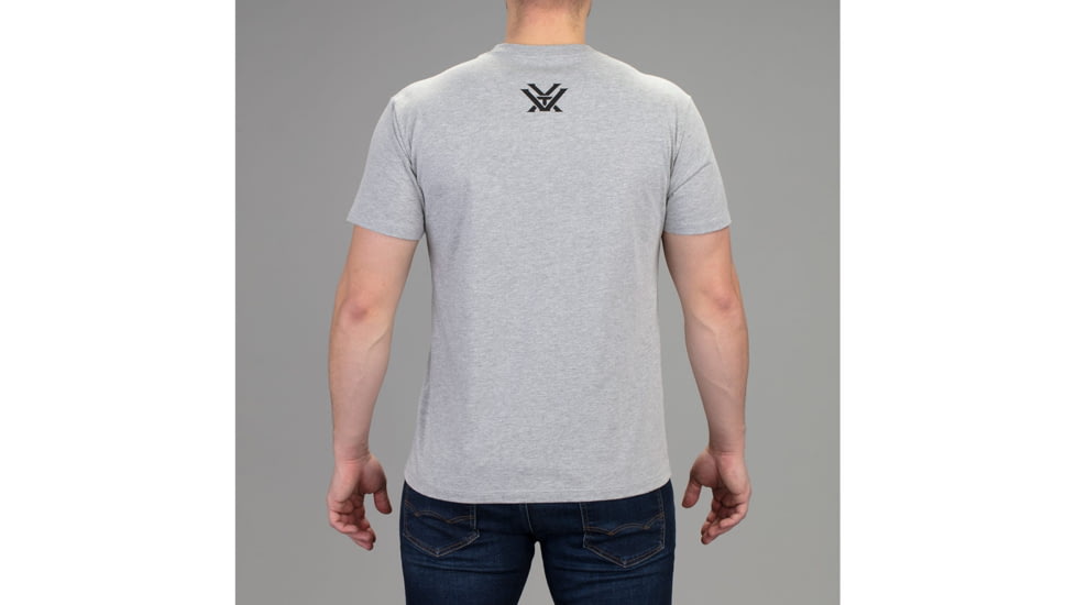 Vortex Three Peaks Short Sleeve T-Shirt - Mens, Heather Grey, Extra Large, 121-10-GHTXL