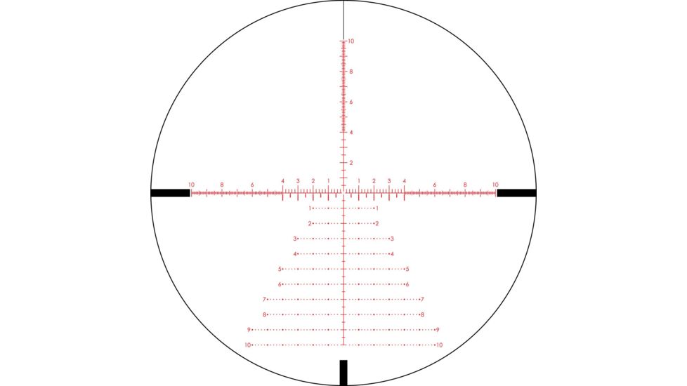 Vortex Viper PST Gen II 3-15x44 mm Rifle Scope, 30 mm Tube, First Focal Plane, Black, Hard Anodized, Red EBR-7C MRAD Reticle, Mil Rad Adjustment, PST-3159