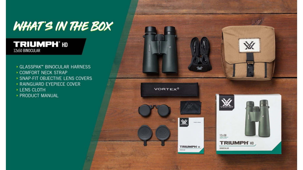 Vortex Triumph HD 12x50mm Roof Prism Binoculars