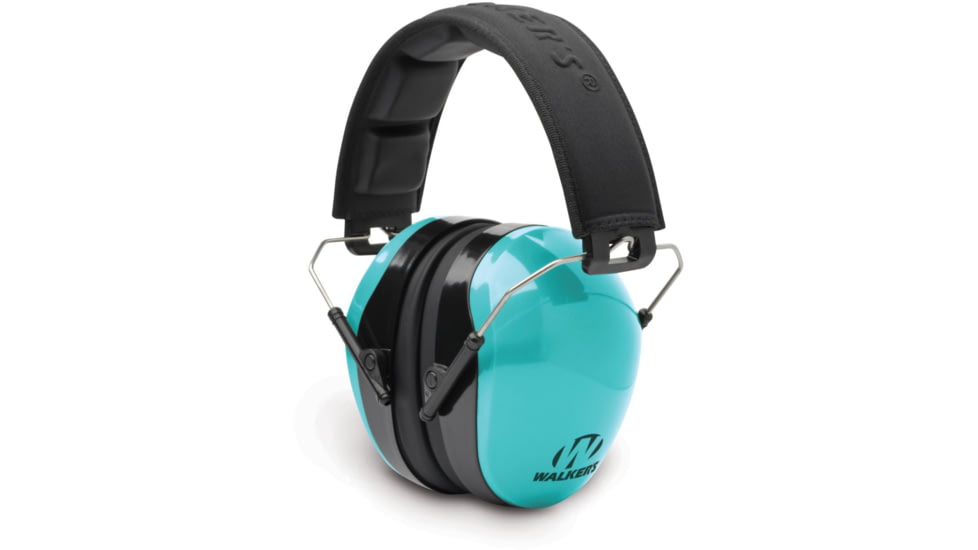 Walkers Dual Colored Passive Ear Muffs, 27 dB NRR, Light Teal, GWP-DCPM-LTL