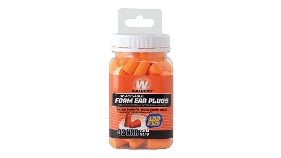 Walkers Foam Ear Plug 100 Count Jar GWP-FP-50PK