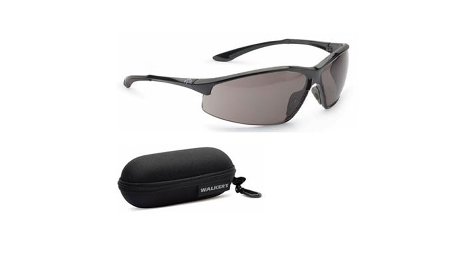 Walkers IKON Tanker Glasses, Black Frame, Smoke Gray Lenses, GWP-IKNOF1-SMK