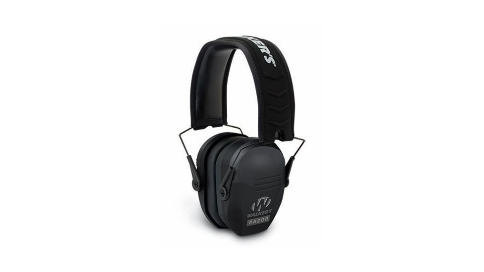 Walkers Razor Slim Passive Ear Muffs, 27 dB NRR, Black, GWP-RSMPAS