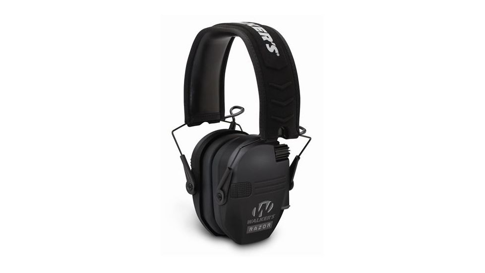 Walkers Razor Series Slim Shooter Folding Electronic Ear Muffs, 23 dB NRR, Black, GWP-RSEM