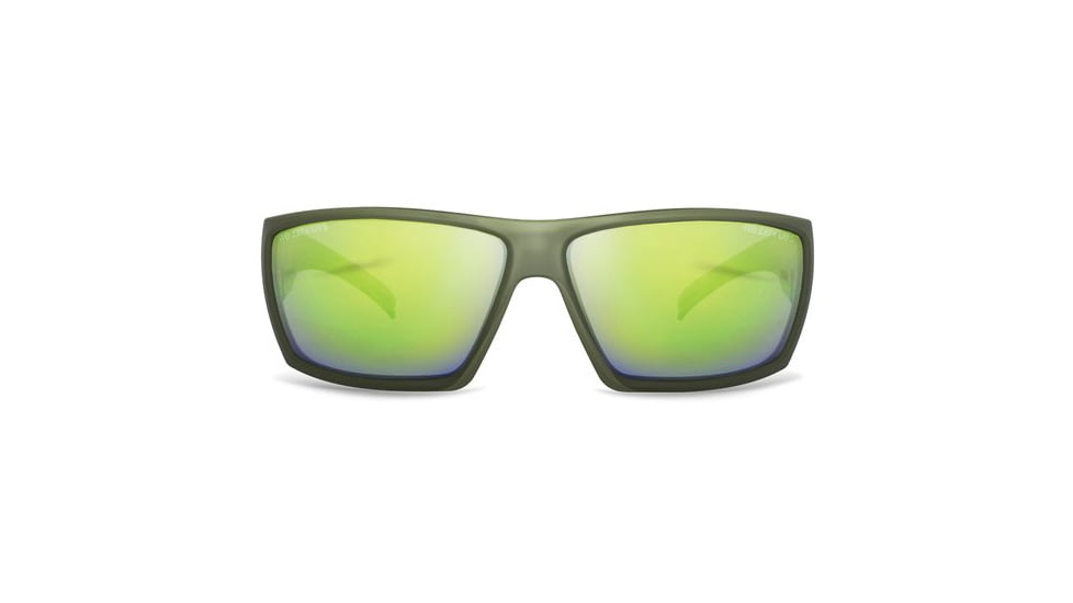 War Bird Fusillade Glasses, Green Frames/Brown Lens/Ice Green Shield, EYFUGRBRIGR