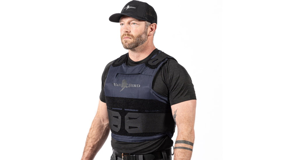 WarBird Ghost Hawk Concealable Armor System with Hoss Level IIIA Ballistics, Navy, Medium/Regular, BUSLH3AMRGHN