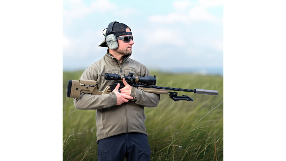 WarBird Intrepid-Electronic 23dB Earmuffs, Gray, EAIN