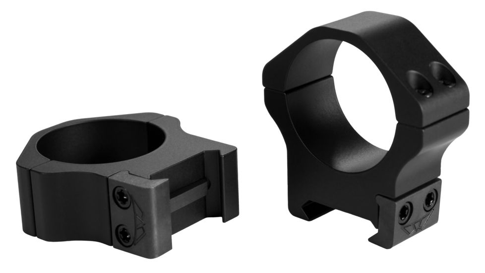 Warne 30mm, PA, Medium Matte Rings, Black, 514M