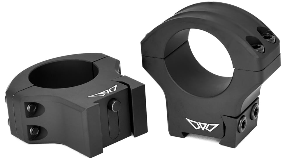 Warne HyperLite Tikka Rifle Ring, Matte Black, 30mm High, Black, 8515TM